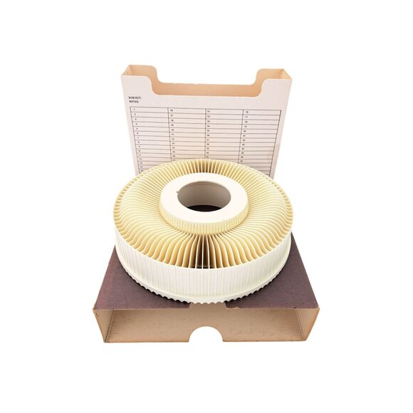 Rotary Other - Vintage Rotary S-100 Slide Tray White Holds 100 Sawyer's GAF Minolta Nikon Sears